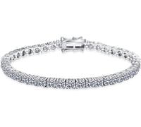 RVHAOODI 5mm Moissanite Tennis for 6/6.5/7 Inches D Color 925 Sterling Silver Diamond Wo's Tennis