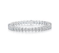 RVHAOODI 6.5 Inches Moissanite Tennis for Princess Cut D Color S925 Sterling Silver Lab Created Diamond Tennis Perfect for Daily Wear