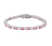 RVHAOODI 6-9 Inches Yellow/Light Blue/Pink Moissanite Tennis for D Color S925 Sterling Silver Lab Created Diamond Tennis Perfect for Daily Wear
