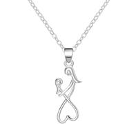 RVHAOODI 925 SterlingHug For Women And Men, Couple Hug Lovers Hugging Infinite Symbol Hugs And Kisses Necklace, Hugging For Women Holiday