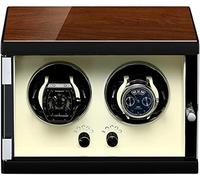 RVHAOODI Automatic Double Watch Roll Up Box Independent Controlled Silent Motor Adjustable Watch Cushion Piano Paint Exterior Beautiful Scenery