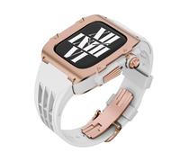 RVHAOODI Band 9 8 7 44mm 45mm Series Modification Kit,FluoroStrap alloy Case,SE 6 5 4 Diy Mod Kit