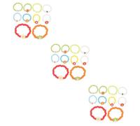 RVHAOODI Beaded Flower Rings Cute Summer Jewelry for Women Lightweight and Portable Bead Rings for Present for Handmade Craftsmanship *
