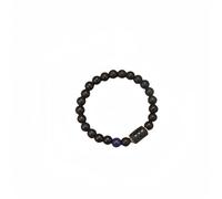 RVHAOODI Beaded s,Beaded s Natural Black Onyx Lapis Lazuli Beads Aries Pendant Elastic Reiki Crystal Jewelry for Women Men