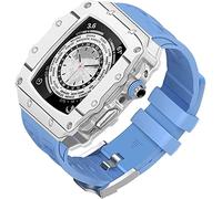 RVHAOODI Boîtier de montre en fibre de carbone, pour 8 7 6 5 4 SE 44 mm 45 mm Mise à niveau du bracelet de montre, kit de modification du cadre de la lunette en fluoré