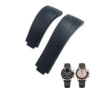 RVHAOODI Bracelet de montre à boucle courte en caoutchouc, 20mm 21mm, adapté au rôle de sous-marin Daytona OYSTERFLEX Yacht Master, petit bracelet en Silicone