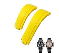 RVHAOODI Bracelet de montre à boucle courte en caoutchouc, 20mm 21mm, adapté au rôle de sous-marin Daytona OYSTERFLEX Yacht Master, petit bracelet en Silicone