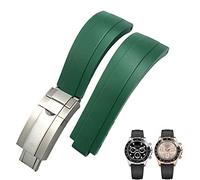 RVHAOODI Bracelet de montre à boucle courte en caoutchouc, 20mm 21mm, adapté au rôle de sous-marin Daytona OYSTERFLEX Yacht Master, petit bracelet en Silicone