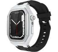 RVHAOODI Bracelet de montre en acier inoxydable et pour Series 44 45 49 mm, alliage d'aluminium, kit de mise à niveau, pour iWatch 8/7/6/5/4/SE Accessoires de rechange