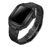 RVHAOODI Bracelet de montre en acier inoxydable pour 45 mm 44 mm Series 9 8 7 6 SE 5 4 Watch Remplacement Remplacement Bracelet Protecteur Accessoires