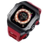 RVHAOODI Bracelet de montre en acier inoxydable pour 8 49 mm, style RM, cadre en métal résistant aux chocs, bracelet en fluoroélastomère et fermoir papillon 49 mm