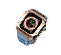 RVHAOODI Bracelet de montre en acier inoxydable pour 8 49 mm, style RM, cadre en métal résistant aux chocs, bracelet en fluoroélastomère et fermoir papillon 49 mm