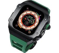 RVHAOODI Bracelet de montre en acier inoxydable pour 8 49 mm, style RM, cadre en métal résistant aux chocs, bracelet en fluoroélastomère et fermoir papillon 49 mm