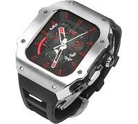 RVHAOODI Bracelet de montre en acier inoxydable pour 8 49 mm, style RM, cadre en métal résistant aux chocs, bracelet en fluoroélastomère et fermoir papillon 49 mm