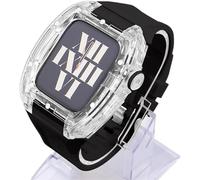 RVHAOODI Bracelet en caoutchouc transparent pour montre Ultra 9 8 7 6 5 4 SE 44 mm 45 mm