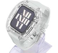 RVHAOODI Bracelet en caoutchouc transparent pour montre Ultra 9 8 7 6 5 4 SE 44 mm 45 mm