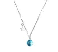 RVHAOODI Collier de ciel étoilé collier femme Chaîne de cou pendentif cou Bleu