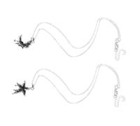 RVHAOODI Collier Pendentif Phases De Lune Pour Femme Bijou Minimaliste Motif Lune Irrégulier
