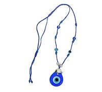 RVHAOODI collier yeux bleus œil collier pour hommes bijoux de cou Collier pour les yeux diaboliques Colliers pendentifs pour hommes Colliers pour hommes Un verre Blue