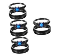 RVHAOODI Couple Ring Sets Matching Finger Jewelry Promise Rings for Lover Engagement 2pcs*4 jewellery