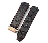 RVHAOODI Cowhide Leather Watch Strap 20mm 22mm 25mm x 19mm Fits Watch Band Calf Leather Silicone Straps(), 20X14x18mm