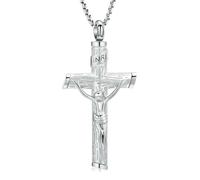 RVHAOODI Cross Cremation Jewelry for Ashes for Women Men Memorial Cross Ashes Jewelry