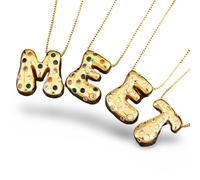 RVHAOODI Fashion Initial Letter Pendant Necklace for Women