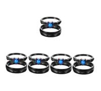 RVHAOODI Fashion Metal Couple Sets Matching Love Wedding Bands Engagement Rings Promise Ring Jewelry 2pcs*5 jewellery