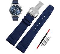 RVHAOODI High Density Nylon Watchband For IWC IW377724 IW371614 Watch Strap 20mm 21mm 22mm Bracelet Black Armygreen Blue Canvas Wrist Belt