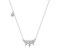 RVHAOODI Horse Eye Shaped Platinum Pendants for Women Silver Plated Diamond Jewelry