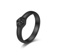 RVHAOODI Jewellery Men Neutral And Minimalist For Men And To Get Married And Engaged 8# 黑色