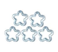 RVHAOODI Jewelry 5pcs Acrylic Hollow Flower Charms Colorful Star Pendant Earrings Necklace Bracelet Findings Craft Jewelry Making Girl jewelry