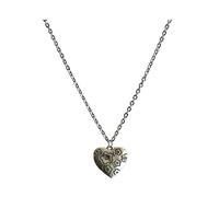 RVHAOODI jewelry/necklaces titanium steel chain personalized simple couple alloy pendant flower love necklace women's pendants