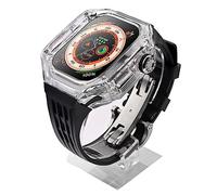 RVHAOODI Kit de bracelet de montre Glacier de luxe, boîtier de montre transparent, bracelet de montre fluorescent, pour 8 série 49 mm