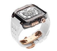 RVHAOODI Kit de bracelet de montre transparent pour 45 mm 44 mm, coque de montre + bracelet de montre sport en fluo, pour iWatch Series 8 7 6 SE 5 4 Band Refit, 45MM, Agate