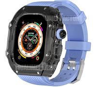 RVHAOODI Kit de bracelet de montre transparent, pour 49 mm Series 8 7 45 mm, bracelet en silicone transparent, pour iWatch 6 5 4 44 mm SE