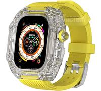 RVHAOODI Kit de bracelet de montre transparent, pour 49 mm Series 8 7 45 mm, bracelet en silicone transparent, pour iWatch 6 5 4 44 mm SE