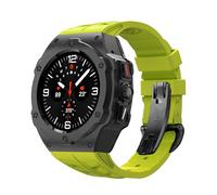 RVHAOODI Kit de Modification en alliage pour Galaxy Watch 7, boîtier métallique de 47MM pour Galaxy Watch 7, bracelet en fluoré, Kit de bricolage, bracelets de montre