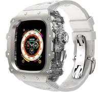 RVHAOODI Kit de remplacement de bracelet en pour 9/8/7/6/5/4/SE, boîtier de montre de luxe en silicone, pour iWatch 44 mm, 45 mm, 49 mm Series