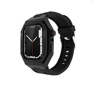 RVHAOODI Kit de rénovation de boîtier de montre en métal, bracelet en caoutchouc, pour 45 mm, 44 mm, 41 mm, 40 mm, 8, 7, 6, 5, 4, SE, Series de rechange pour montre de la série SE