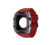 RVHAOODI Latest Stainless Steel Luxury Watch Accessories for 7/6/5/4/SE Metal Strap Case for iWatch Band 44mm 45mm