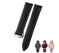 RVHAOODI Leather Watchbands 18mm 19mm 20mm 21mm 22mm,For Omega watch band Black Blue Brown Watch Strap