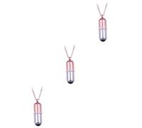 RVHAOODI Lot De 3 Colliers Pour Femme Pendentifs En Fme De Pilule Bijoux De Fête Uniques Pour La Saint-valentin