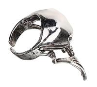 RVHAOODI Male Opening Frog Fashionable Mens Finger Small Metal Silver
