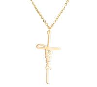 RVHAOODI Men's Necklace, Cross Necklwith Jesus Above u2013 Choker for Men, Jesus Cross Necklfor Christmas Thanksgiving S