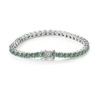 RVHAOODI Moissanite for D Color clarity Diamond S925 Sterling Silver Moissanite Tennis Bracelet