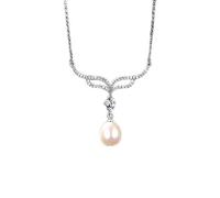 RVHAOODI natural pearls pendant necklace shaped 925 necklaces fine jewelry for women wedding christmas