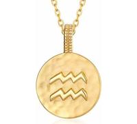 RVHAOODI Necklace,Zodiac Signs Ladies Roman Symbols en Pendant Choker Constellation Symbol Pendant Jewelry For Girls Birthday Present