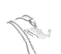 RVHAOODI necklfor women and men, Mexico Map with cities necklace