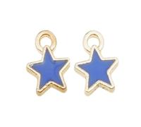 RVHAOODI New 2025 10Pcs/Lot Usa Flag July Fourth Oil Enamel Diy Charms For Bag Earring Necklace Jewelry Making Handmade Pendant With For You Jewelry Fashion Accessories Creative Gift, Free size,